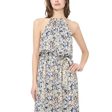 Women's MSK Sleeveless Halter Blouson Maxi Dress