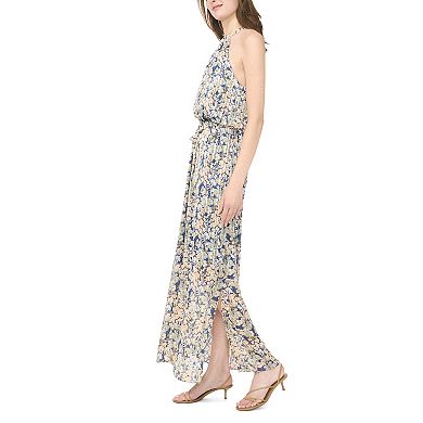 Women's MSK Sleeveless Halter Blouson Maxi Dress