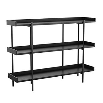 Martha Stewart Storage Display Bookcase with Vertical Steel Support Posts