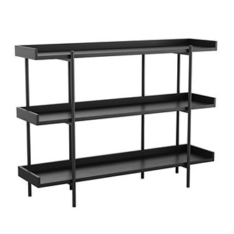 Martha Stewart Storage Display Bookcase with Vertical Steel Support Posts