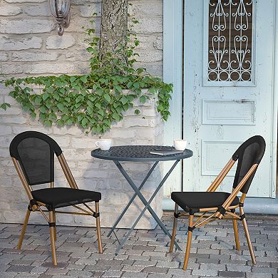 Flash Furniture All-Weather Commercial Paris Chair with Aluminum Frame