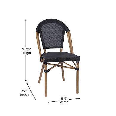 Flash Furniture All-Weather Commercial Paris Chair with Aluminum Frame