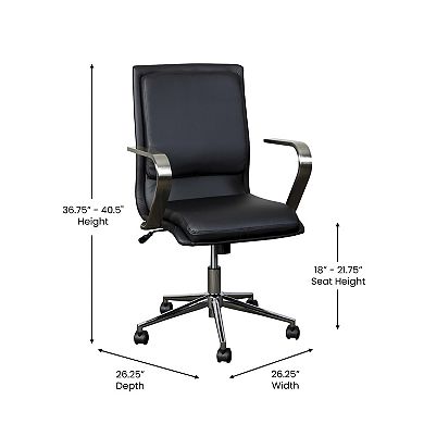 Flash Furniture Designer Executive Swivel Office Chair with Arms
