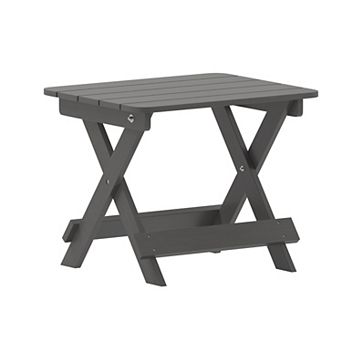 Flash Furniture Commercial Grade All-Weather Portable Folding Adirondack Side Table