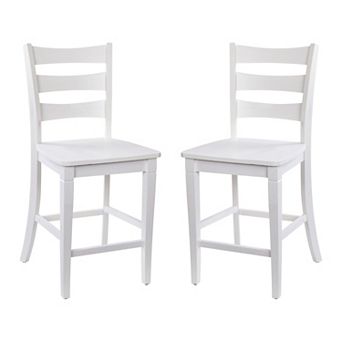 Flash Furniture Commercial Grade Wooden Counter Height Stool, Set of 2