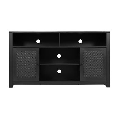 Merrick Lane Buffet TV Stand with 2 Soft Close Doors and Shelves