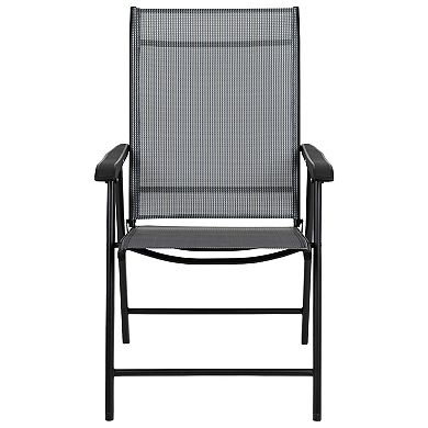 Flash Furniture Outdoor Folding Patio Sling Chair / Portable Chair (2 Pack)