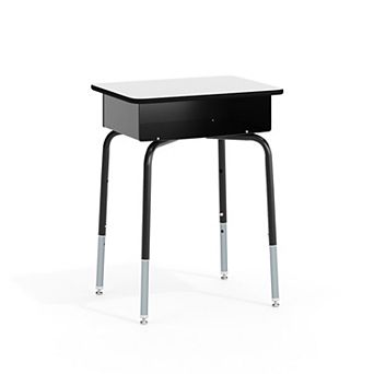 Flash Furniture Student Desk with Open Front Metal Book Box - School Furniture - Open Storage