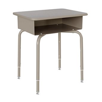 Flash Furniture Student Desk with Open Front Metal Book Box - School Furniture - Open Storage