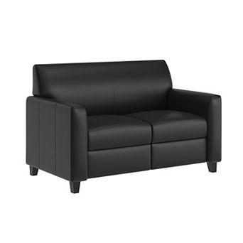 Flash Furniture LeatherSoft Loveseat with Clean Line Stitched Frame