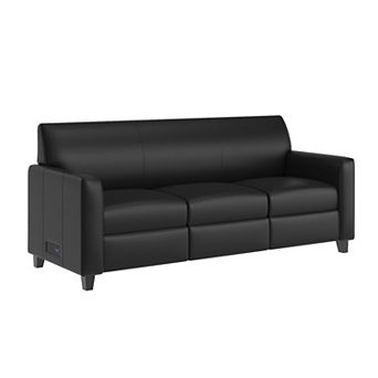 Flash Furniture LeatherSoft Sofa with Clean Line Stitched Frame