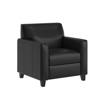 Flash Furniture LeatherSoft Chair with Clean Line Stitched Frame