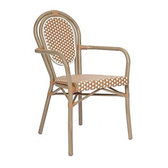 Flash Furniture All-Weather Commercial Paris Chair with Metal Frame