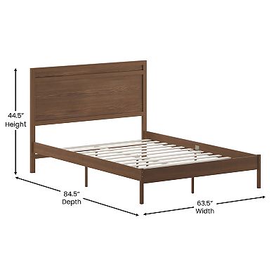 Flash Furniture Solid Wood Platform Bed with Headboard and Wooden Slats