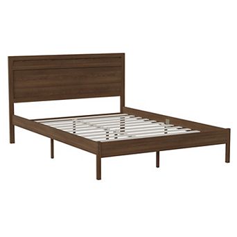 Flash Furniture Solid Wood Platform Bed with Headboard and Wooden Slats
