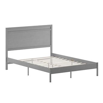 Flash Furniture Solid Wood Platform Bed with Headboard and Wooden Slats