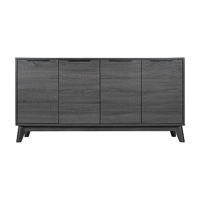 Merrick Lane Buffet TV Stand with 4 Soft Close Doors and Shelves
