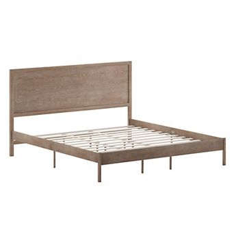 Flash Furniture Solid Wood Platform Bed with Headboard and Wooden Slats