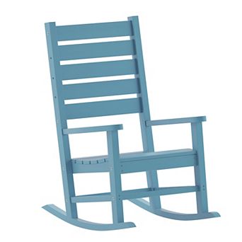 Flash Furniture Classic Commercial Grade Outdoor All-Weather HDPE Rocking Chair