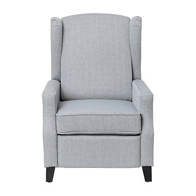 Flash Furniture Push Back Wing Back Pocket Spring Recliner with Side Accent Nail Trim
