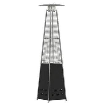 Flash Furniture Outdoor Patio Heater - 7.5 Feet Round Steel Patio Heater - 42,000 BTU's