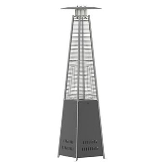 Flash Furniture Outdoor Patio Heater - 7.5 Feet Round Steel Patio Heater - 42,000 BTU's