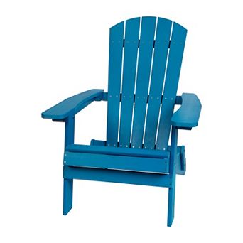 Flash Furniture All-Weather Poly Resin Folding Adirondack Chair - Patio Chair