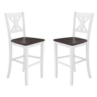 Flash Furniture Commercial Grade Wooden Bar Height Stool, Set of 2