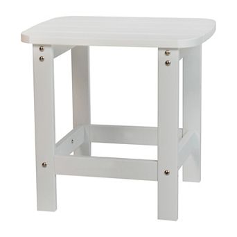 Flash Furniture All-Weather Poly Resin Adirondack Side Table - Patio Table