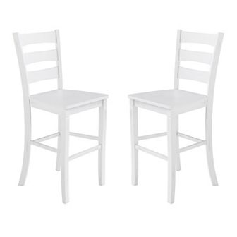 Flash Furniture Commercial Grade Wooden Bar Height Stool, Set of 2