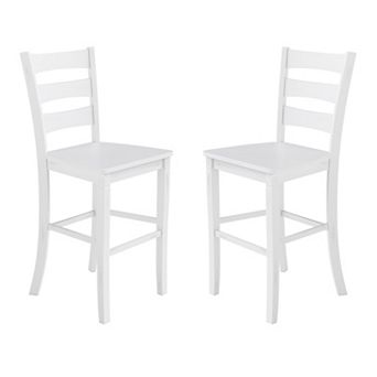 Flash Furniture Commercial Grade Wooden Bar Height Stool, Set of 2