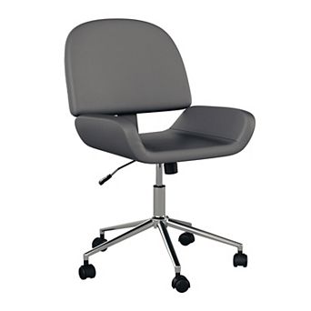 Martha Stewart Upholstered Armless Swivel Home Office Chair