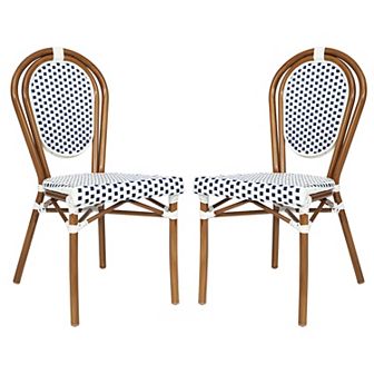 Flash Furniture 2 Pack All-Weather Commercial Paris Chair with Metal Frames