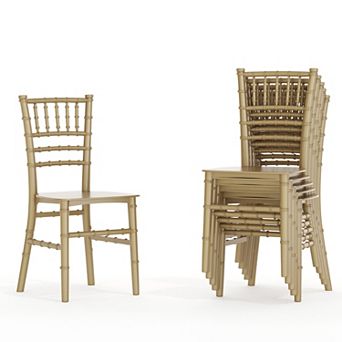 Flash Furniture Set of 6 Children's Classic Resin Chiavari Chairs for All Occasions