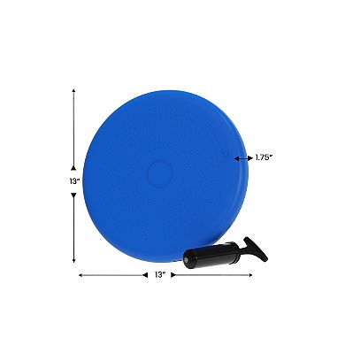 Flash Furniture Commercial Inflatable Wobble Cushion with Dual Sided Grips