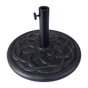 Flash Furniture Universal Cement Patio Umbrella Base - Weatherproof - 19.25" Diameter