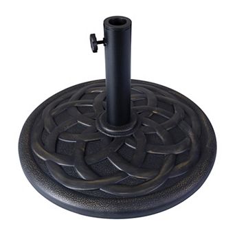 Flash Furniture Universal Cement Patio Umbrella Base - Weatherproof - 19.25" Diameter