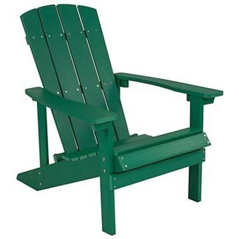 Flash Furniture Outdoor All-Weather Poly Resin Wood Adirondack Chair
