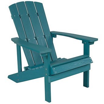 Flash Furniture Outdoor All-Weather Poly Resin Wood Adirondack Chair