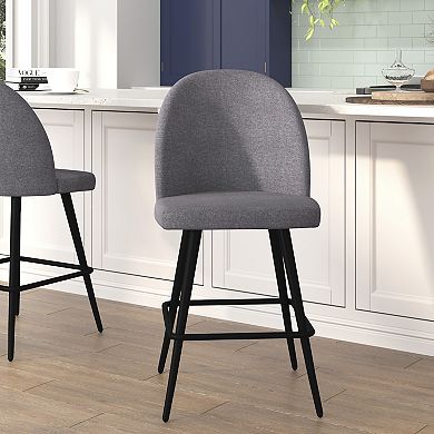 Flash Furniture Commercial Grade Armless Stools with Contoured Backs