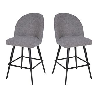 Flash Furniture Commercial Grade Armless Stools with Contoured Backs