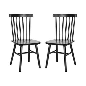 Flash Furniture Windsor Style Commercial Solid Wood Spindle Back Dining Chairs -Set of 2