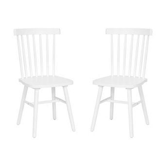 Flash Furniture Windsor Style Commercial Solid Wood Spindle Back Dining Chairs -Set of 2