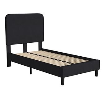 Flash Furniture Platform Bed with Headboard - No Foundation Needed