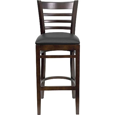 Flash Furniture Ladder Back Wooden Restaurant Barstool