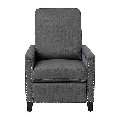 Flash Furniture Push Back Recliner with Pillow Style Backrest and Accent Nail Trim