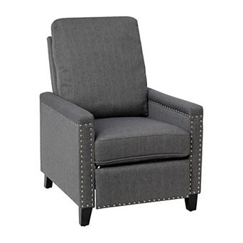 Flash Furniture Push Back Recliner with Pillow Style Backrest and Accent Nail Trim