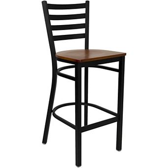 Flash Furniture Ladder Back Metal Restaurant Barstool