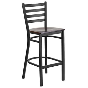 Flash Furniture Ladder Back Metal Restaurant Barstool