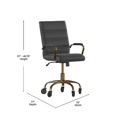 Flash Furniture Executive Chair on Skate Wheels